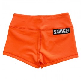 SAVAGE BARBELL - Women Booty Short "Orange Crush"