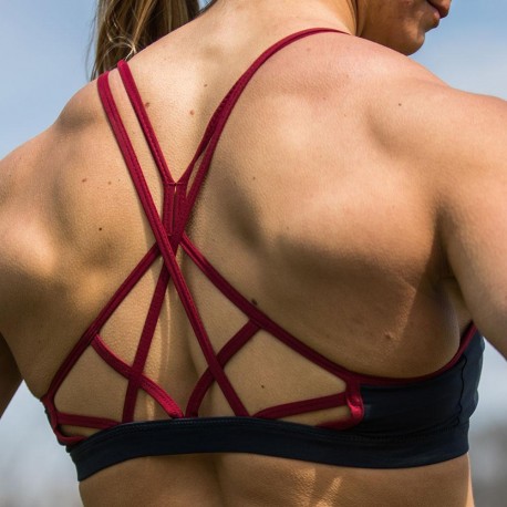 BORN PRIMITIVE - Brassière Femme "Warrior Sports Bra - Navy Blue"