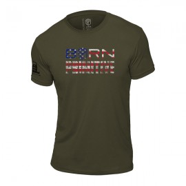 BORN PRIMITIVE - Men  T-Shirt "The Patriot Brand Tee" OD Green
