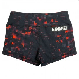 SAVAGE BARBELL - Short Femme "Disco Square"