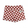 THE BARBELL CARTEL - Short femme "Comp 2.0 " Maroon Checkered