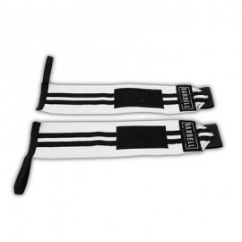 THE BARBELL CARTEL -  ELASTIC WRIST WRAPS BLACK AND WHITE