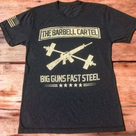 THE BARBELL CARTEL - Mens Big Gun Fast Steel T-shirt