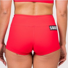 SAVAGE BARBELL - Women Booty Short "Red"