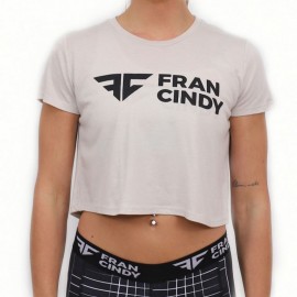 FRAN CINDY - Crop Top WHITE DUST