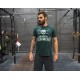 BARBELL REGIMENT -BARBELL Origin Tee Dark Green -Cross-Training Tee Shirt Homme