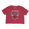 THE BARBELL CARTEL - T-shirt Femme "Windy City CROP" Rouge